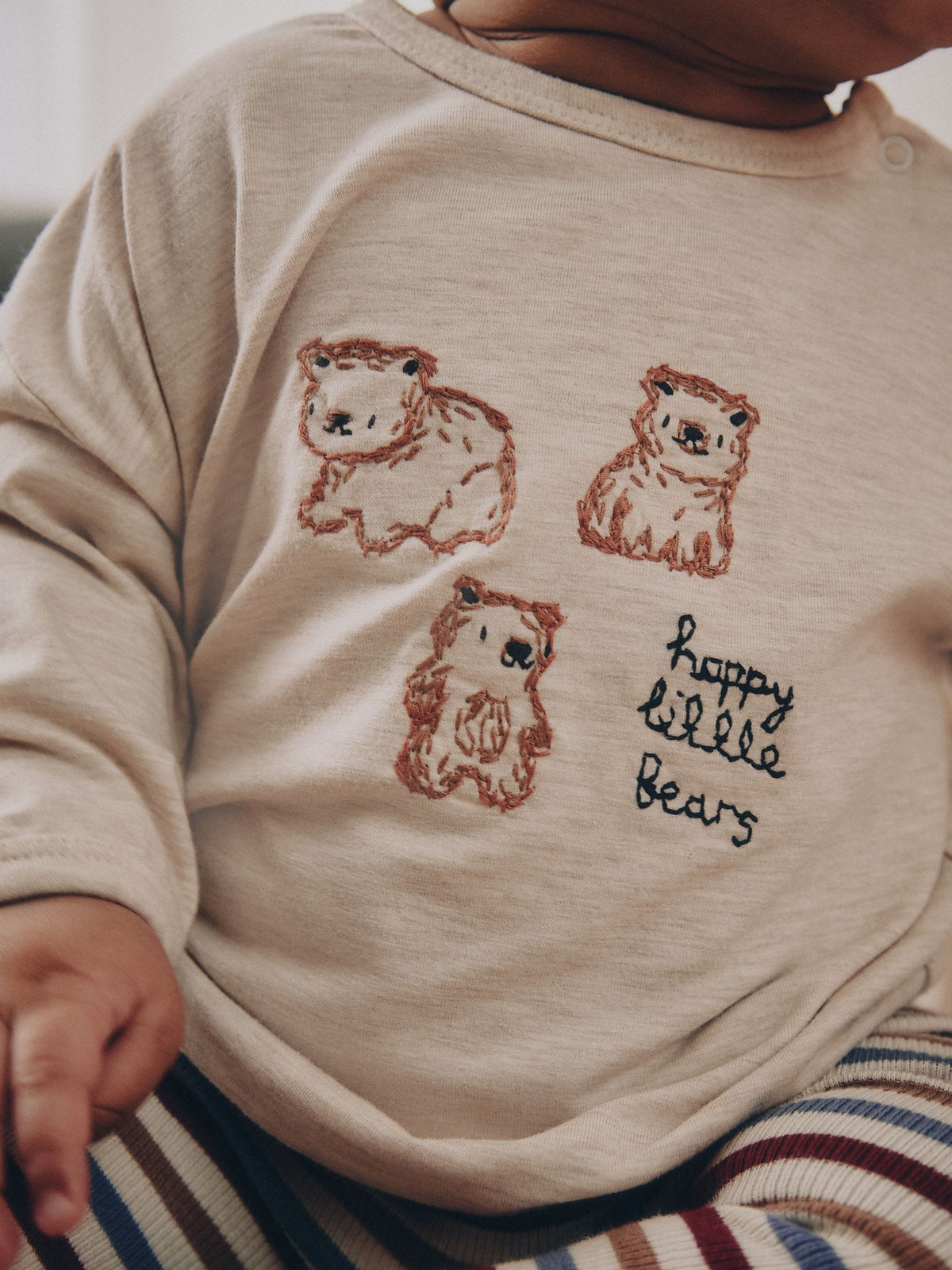 Neutral Bear Top and Leggings Baby Set (0mths-2yrs)
