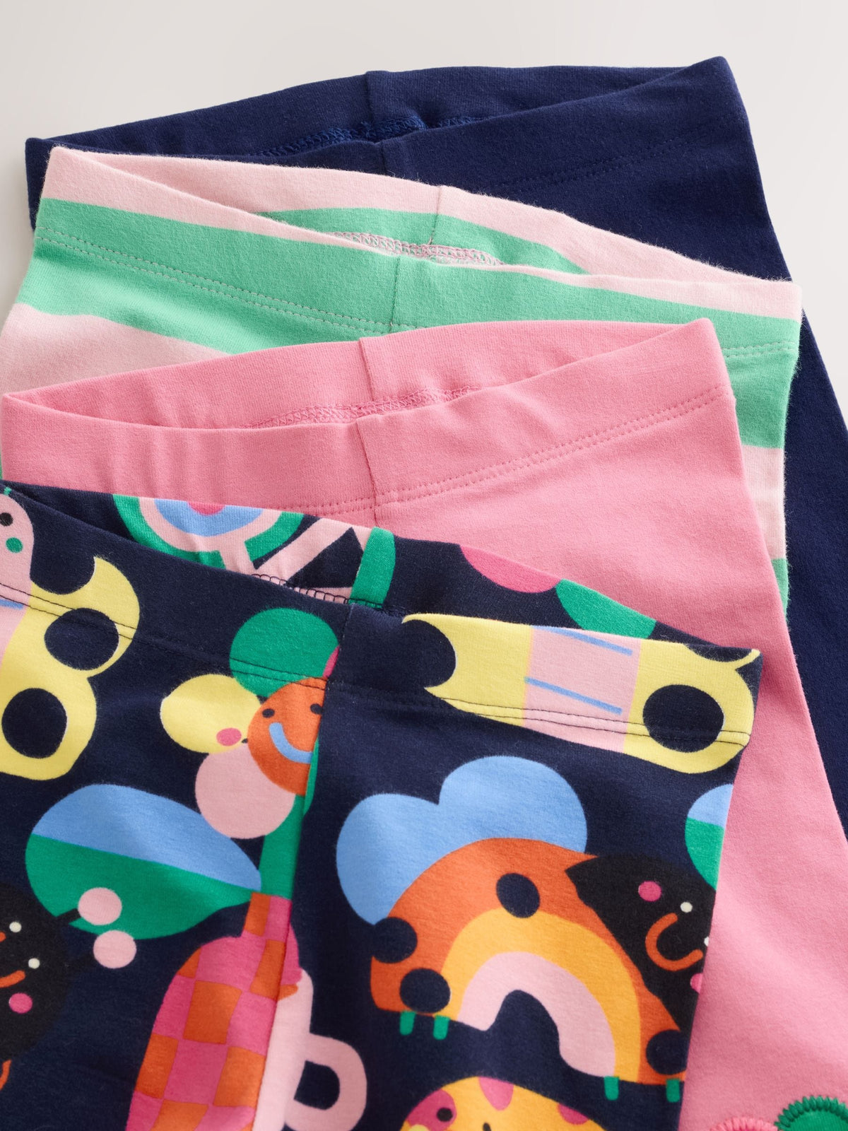 Navy Ladybird Leggings 4 Pack (3mths-7yrs)