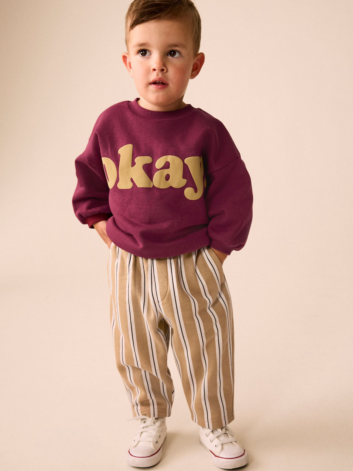 Red Crew Neck Joggers Set (3mths-7yrs)