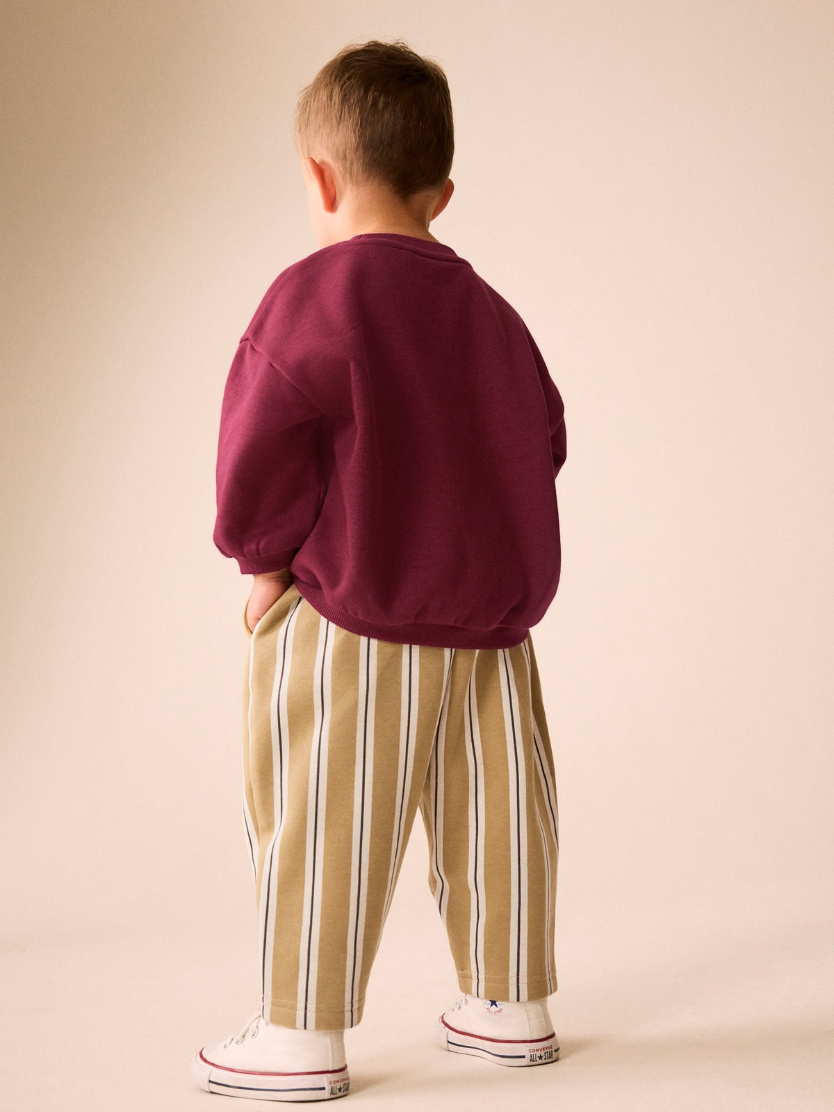 Red Crew Neck Joggers Set (3mths-7yrs)