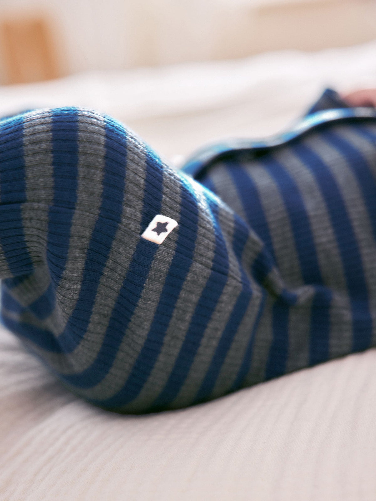 Navy Little Brother Family Baby Sleepsuit (0-2yrs)