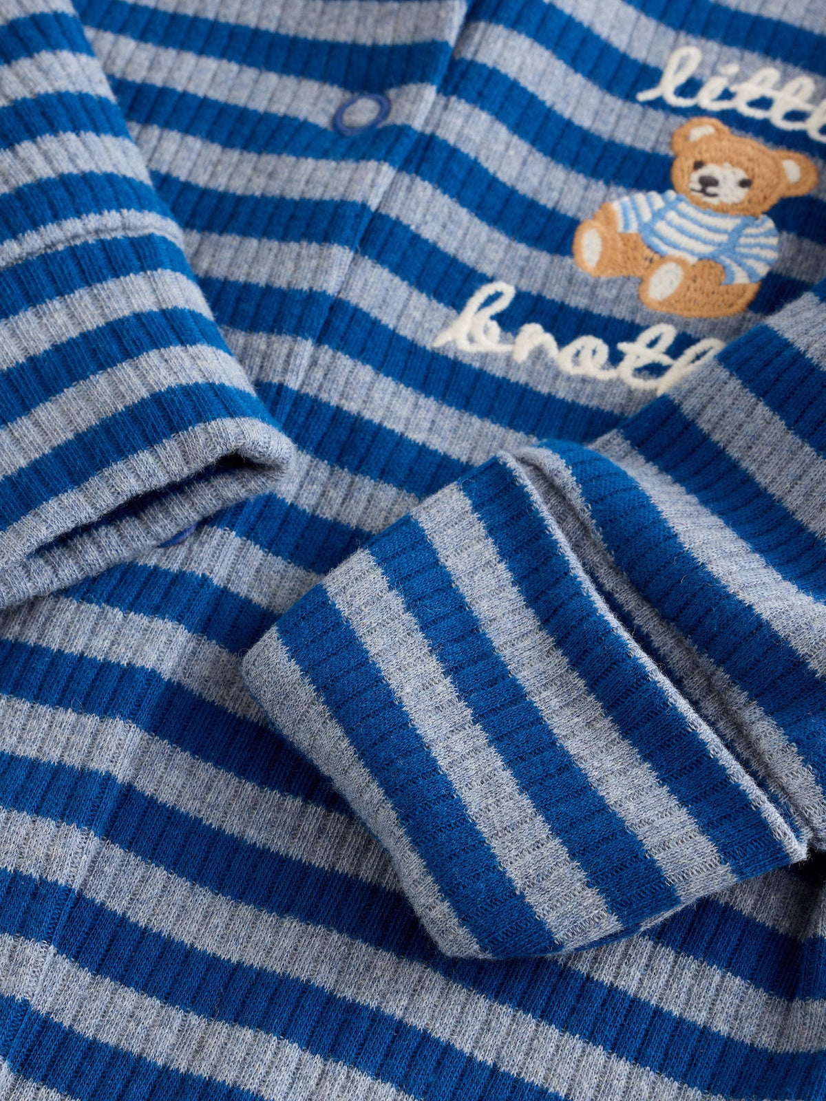 Navy Little Brother Family Baby Sleepsuit (0-2yrs)