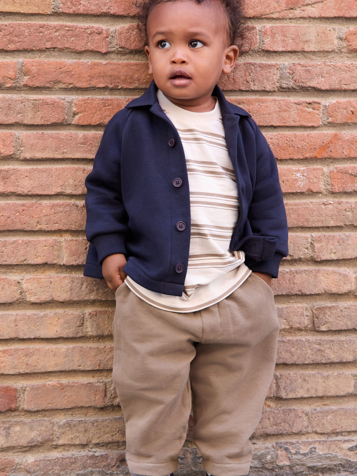 Dark Navy Smart Jacket Top & Trousers Set 3 Piece (3mths-7yrs)