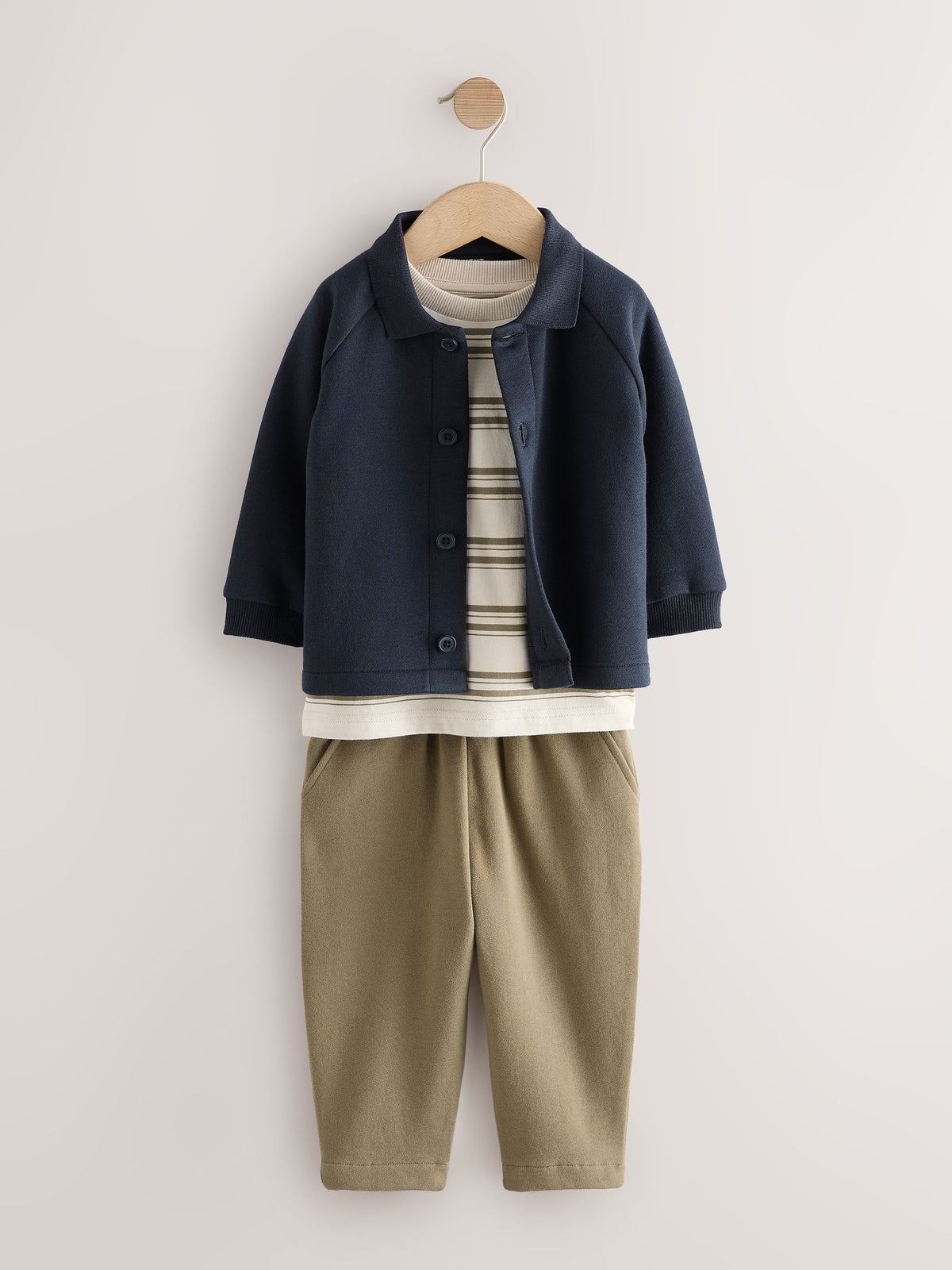 Dark Navy Smart Jacket Top & Trousers Set 3 Piece (3mths-7yrs)