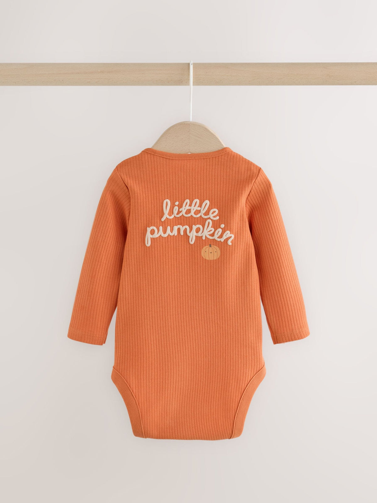 Orange Halloween Little Pumpkin Baby Bodysuit and Hat Set 2 Piece