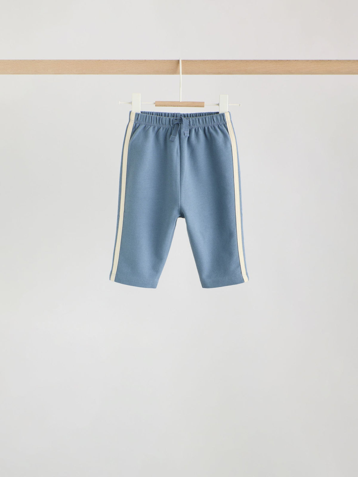 Blue/Brown/Cream Baby Straight Leg Joggers 3 Pack (0mths-2yrs)