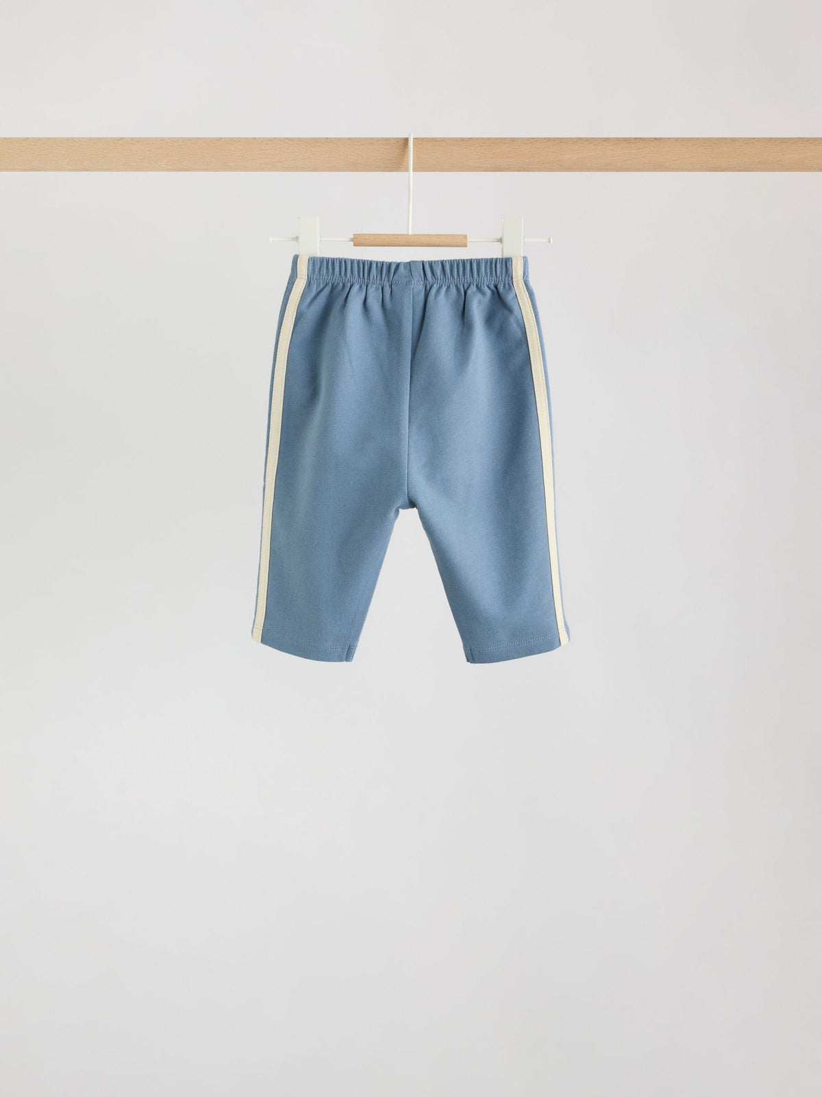 Blue/Brown/Cream Baby Straight Leg Joggers 3 Pack (0mths-2yrs)