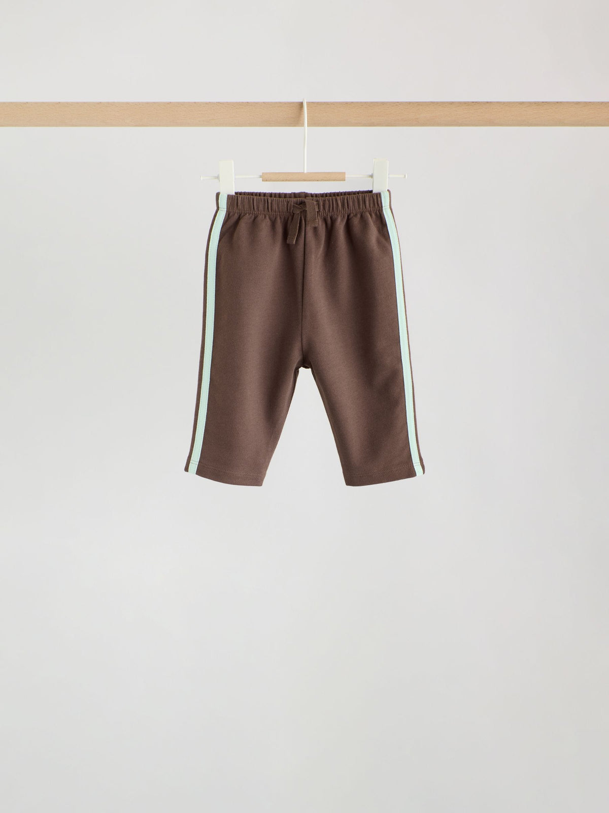 Blue/Brown/Cream Baby Straight Leg Joggers 3 Pack (0mths-2yrs)