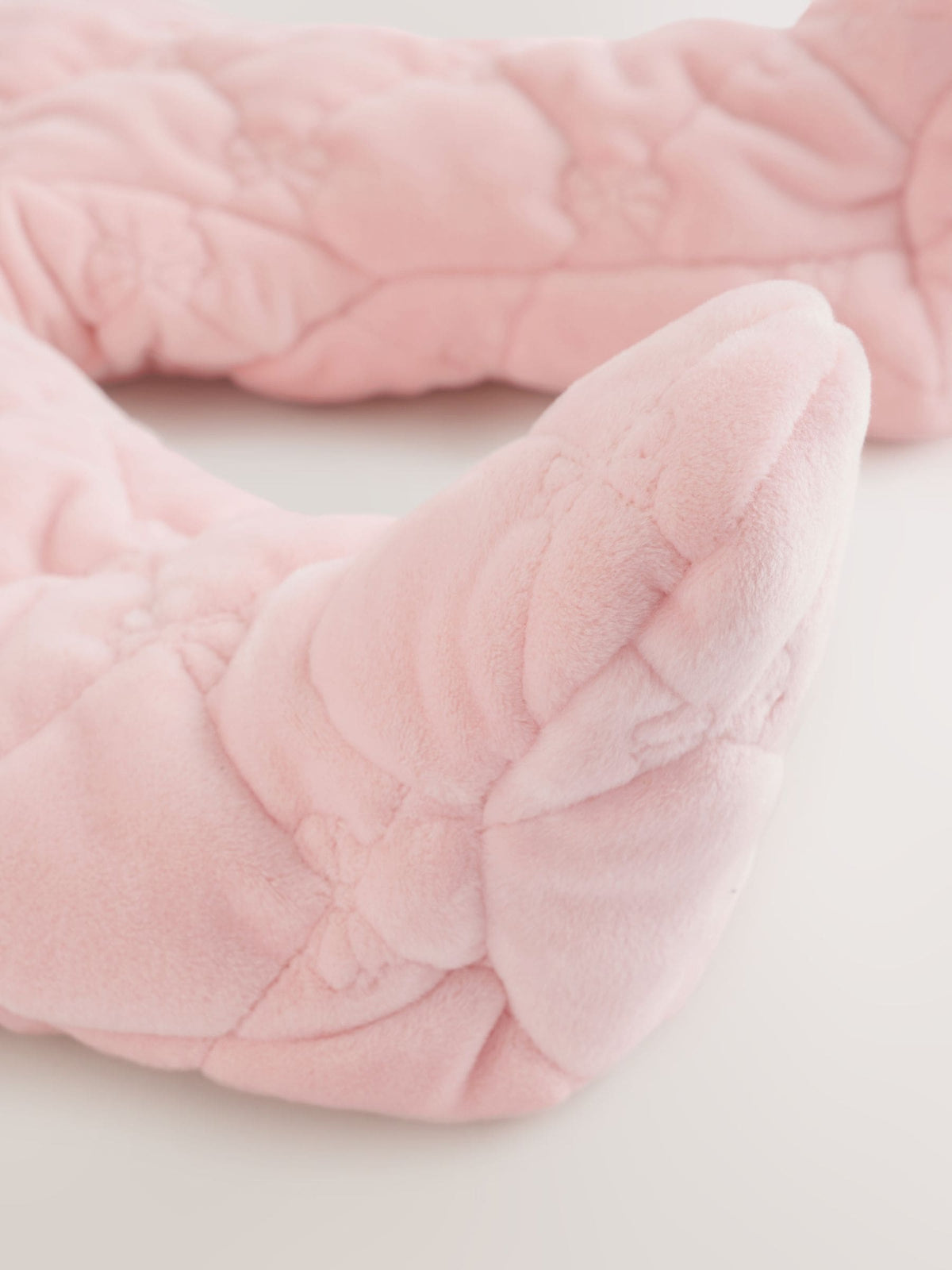 Pink Velour Quilted Baby Zip Up All-In-One (0mths-2yrs)
