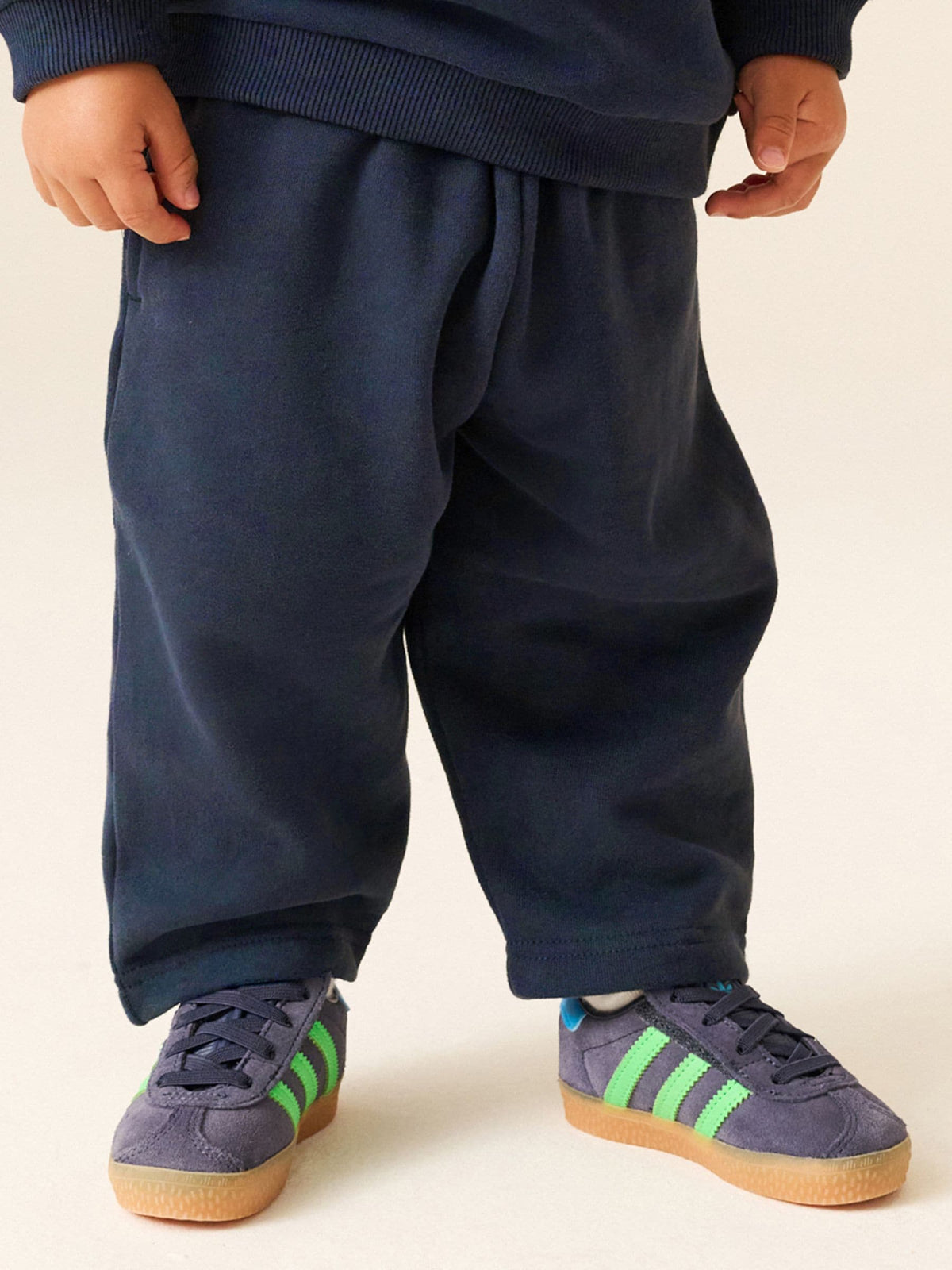 Navy Wide Fit Soft Touch Jersey Joggers (3mths-7yrs)