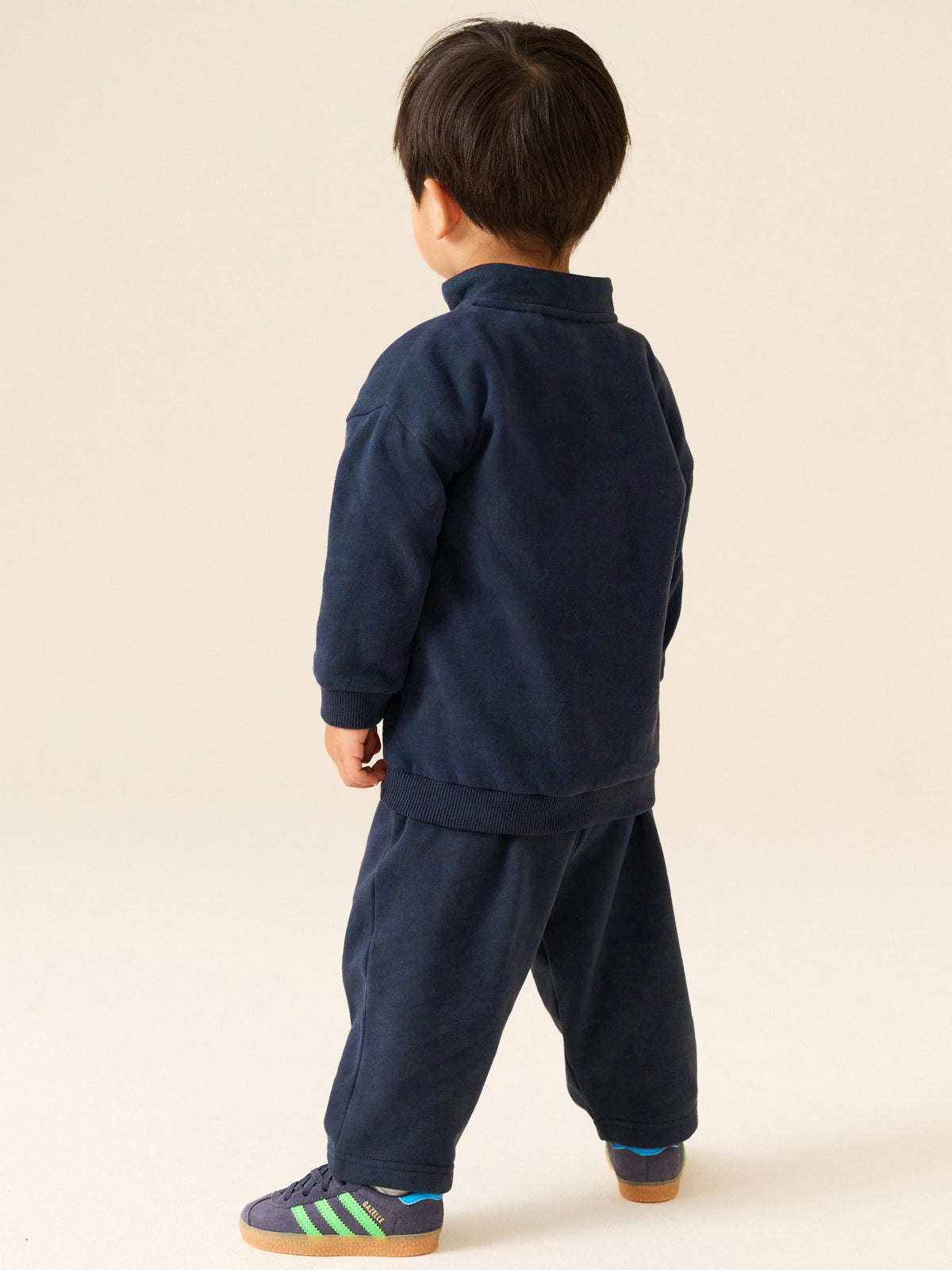 Navy Wide Fit Soft Touch Jersey Joggers (3mths-7yrs)