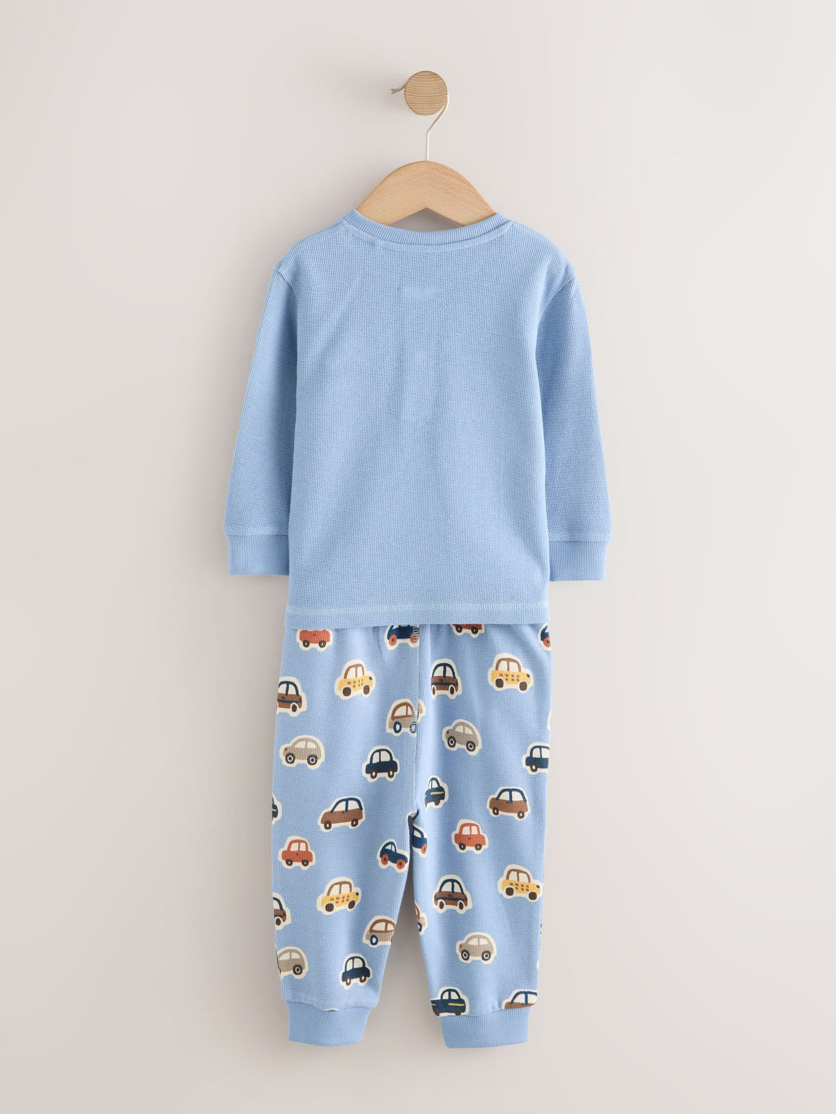 Ecru/Blue/Tan Transport Snuggle Pyjamas 3 Pack (9mths-8yrs)