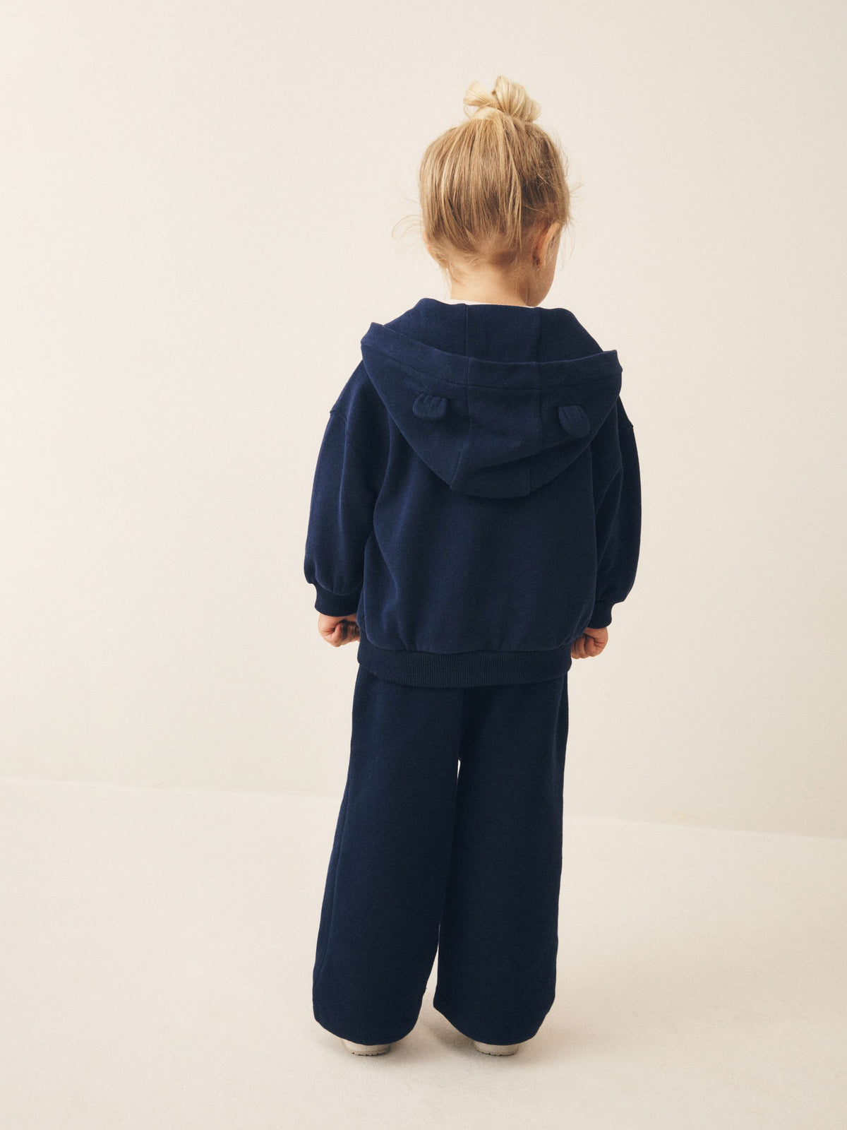 Navy Zip Up Hoodie (3mths-7yrs)