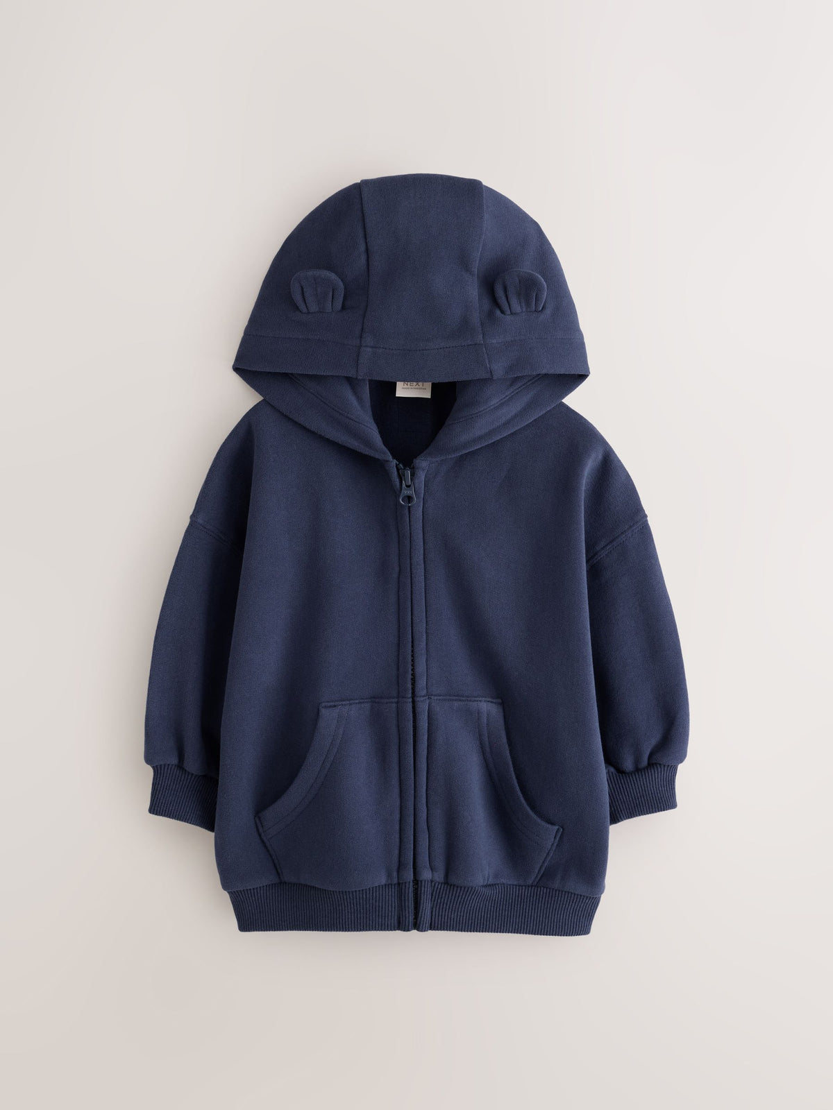 Navy Zip Up Hoodie (3mths-7yrs)