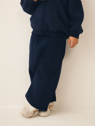 Navy Wide Leg Sweat Joggers (3mths-7yrs)