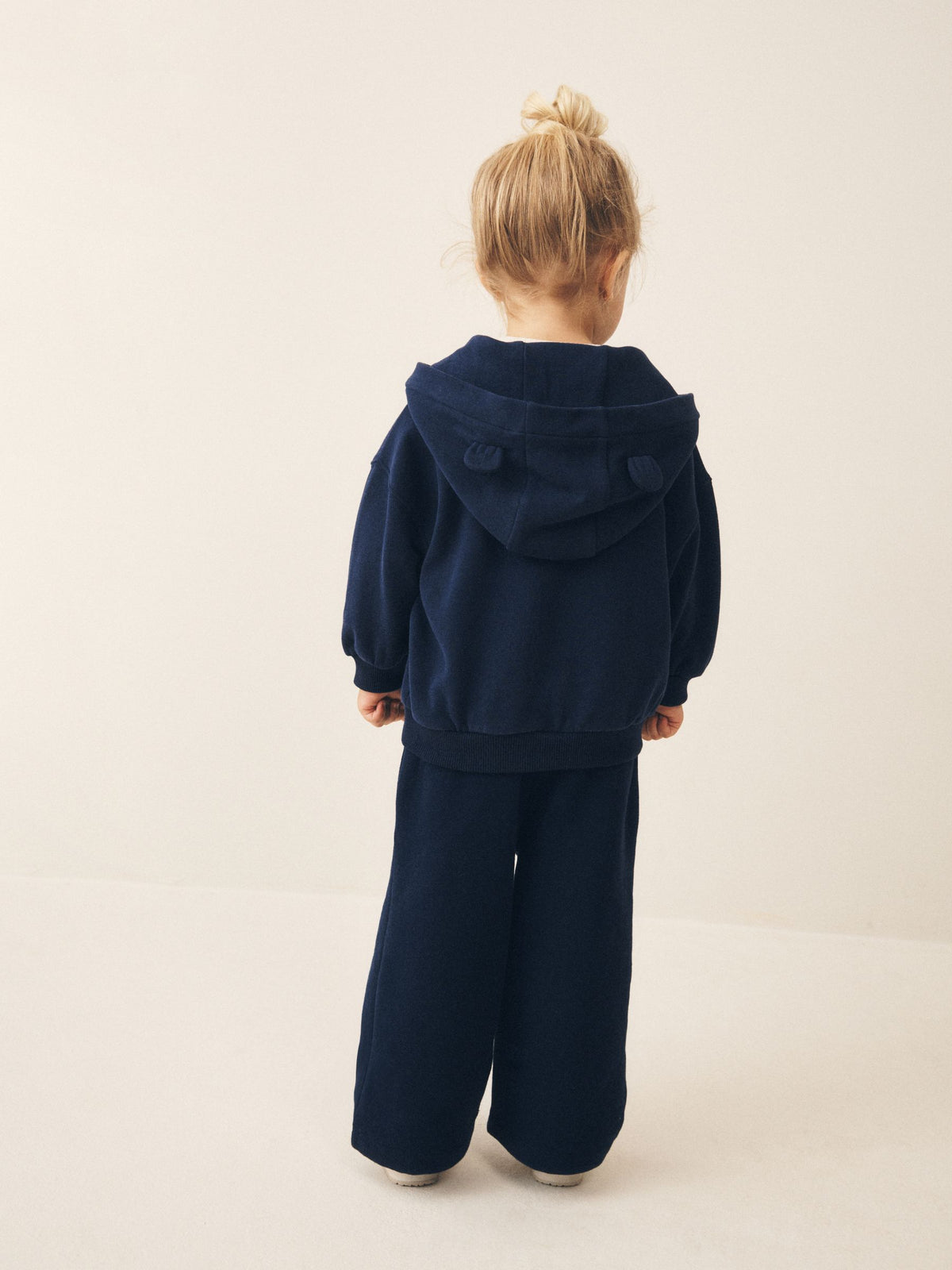 Navy Wide Leg Sweat Joggers (3mths-7yrs)
