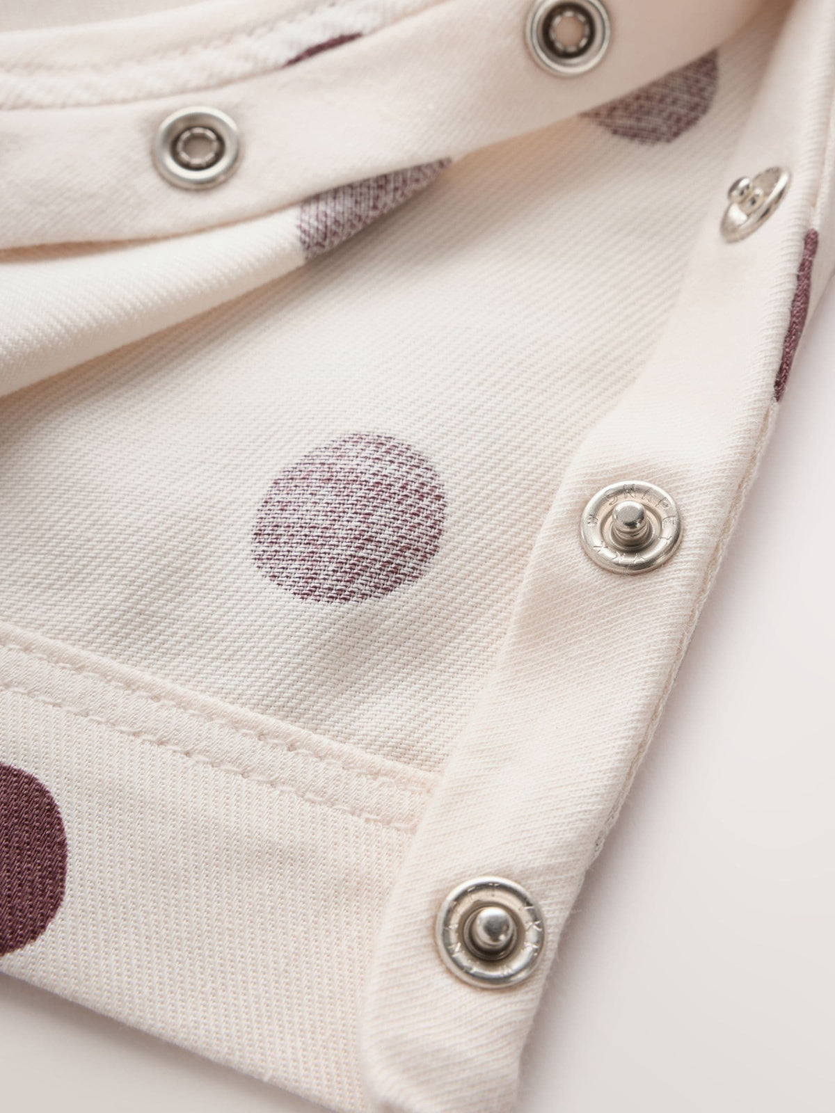Brown/Cream Spot Baby Long Sleeve Bodysuit And Woven Dungarees Set 2 Piece (0mths-2yrs)