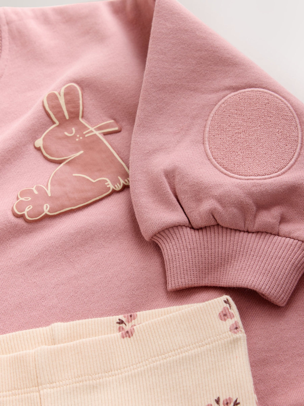 Pink Ditsy Pets Crew Neck Sweatshirt and Flare Leggings Set (3mths-7yrs)