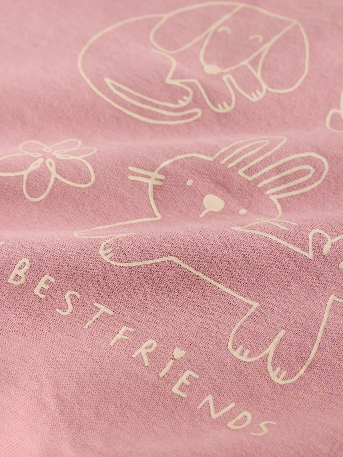 Pink Ditsy Pets Crew Neck Sweatshirt and Flare Leggings Set (3mths-7yrs)