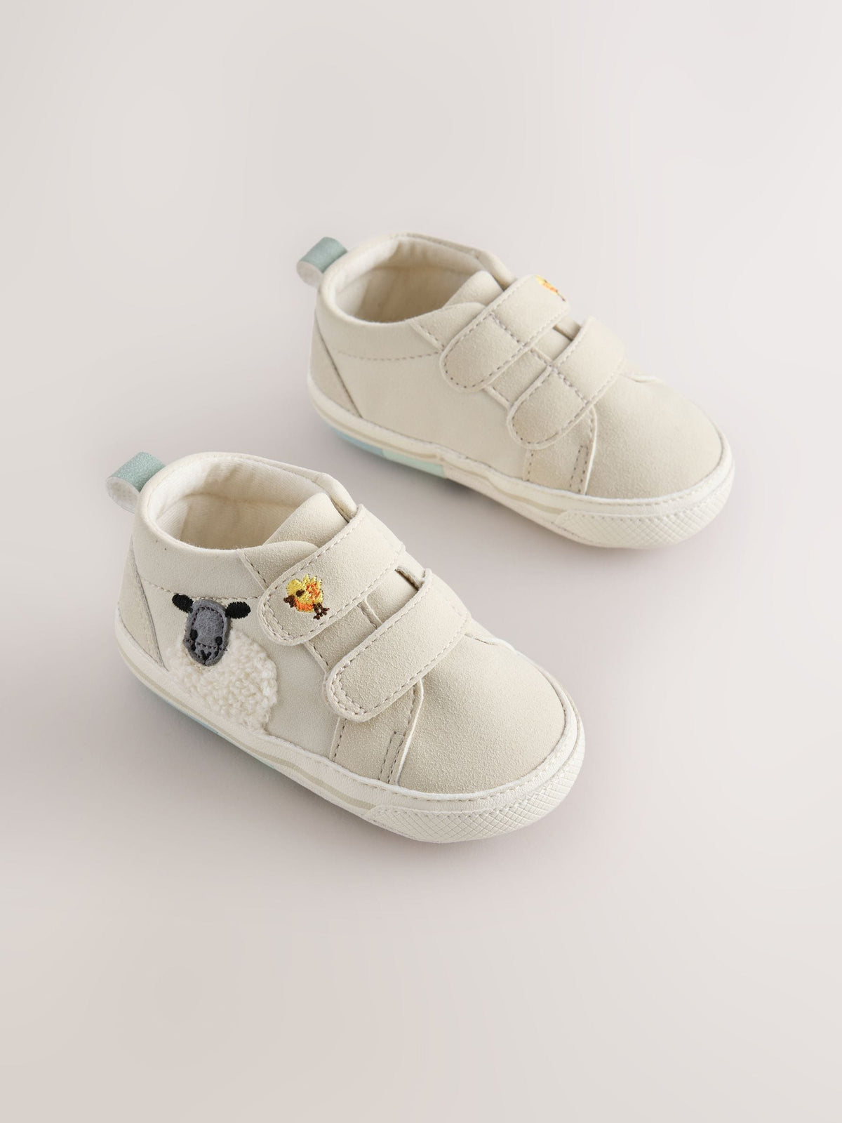 Neutral Farm Touch Fastening Baby Trainers (0-2mths)