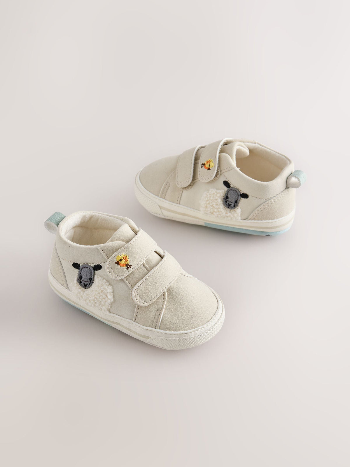 Neutral Farm Touch Fastening Baby Trainers (0-2mths)