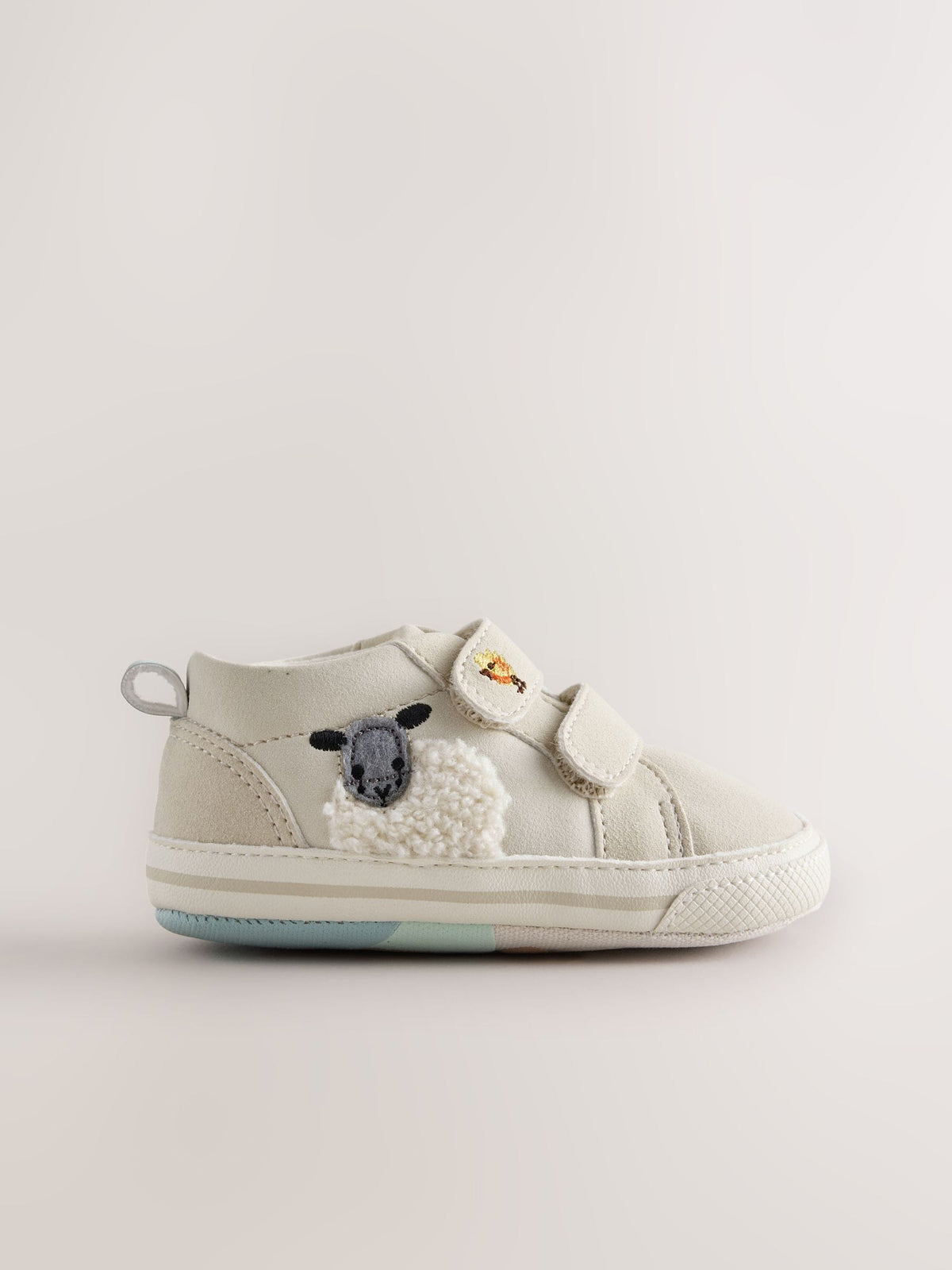 Neutral Farm Touch Fastening Baby Trainers (0-2mths)