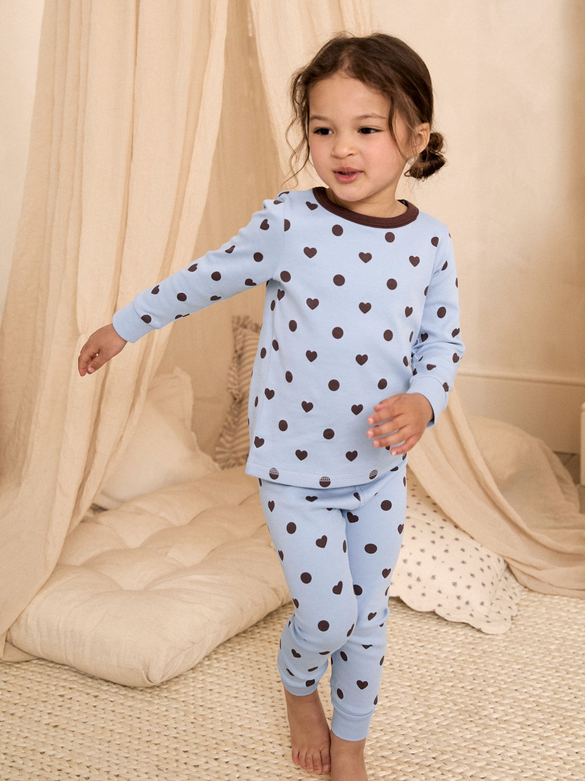 Blue/Brown Snuggle Pyjamas 3 Pack (9mths-12yrs)
