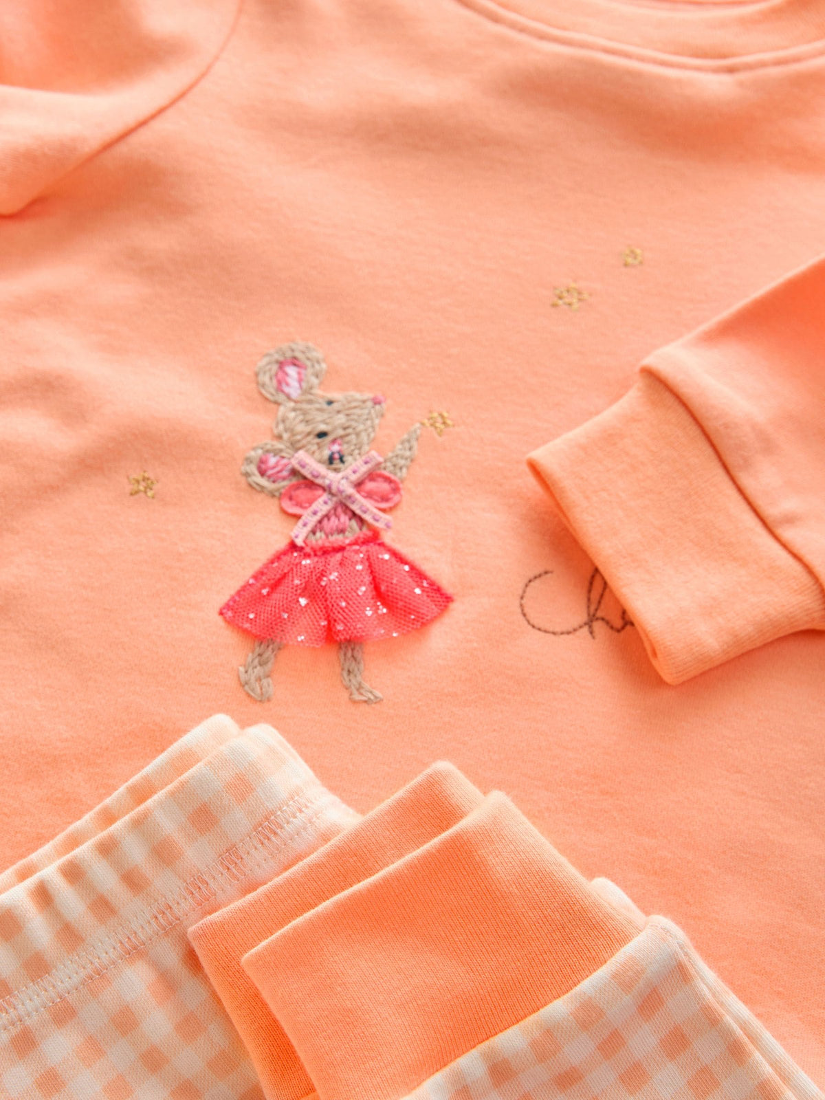 Ecru/Peach Snuggle Pyjamas 3 Pack (9mths-12yrs)