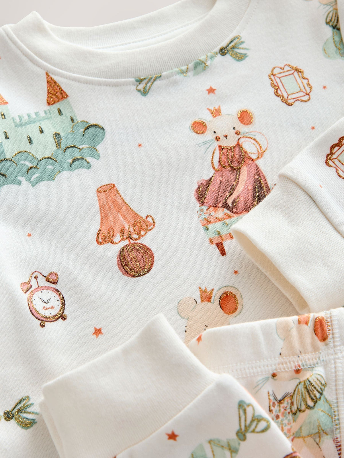 Ecru/Peach Snuggle Pyjamas 3 Pack (9mths-12yrs)
