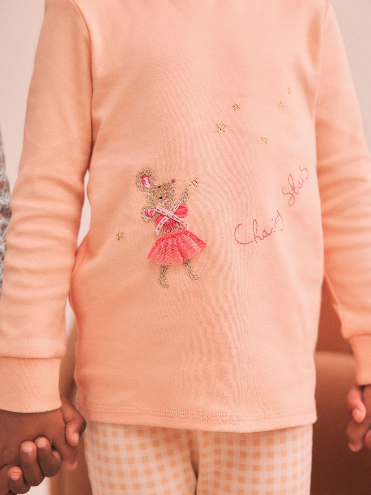 Ecru/Peach Snuggle Pyjamas 3 Pack (9mths-12yrs)