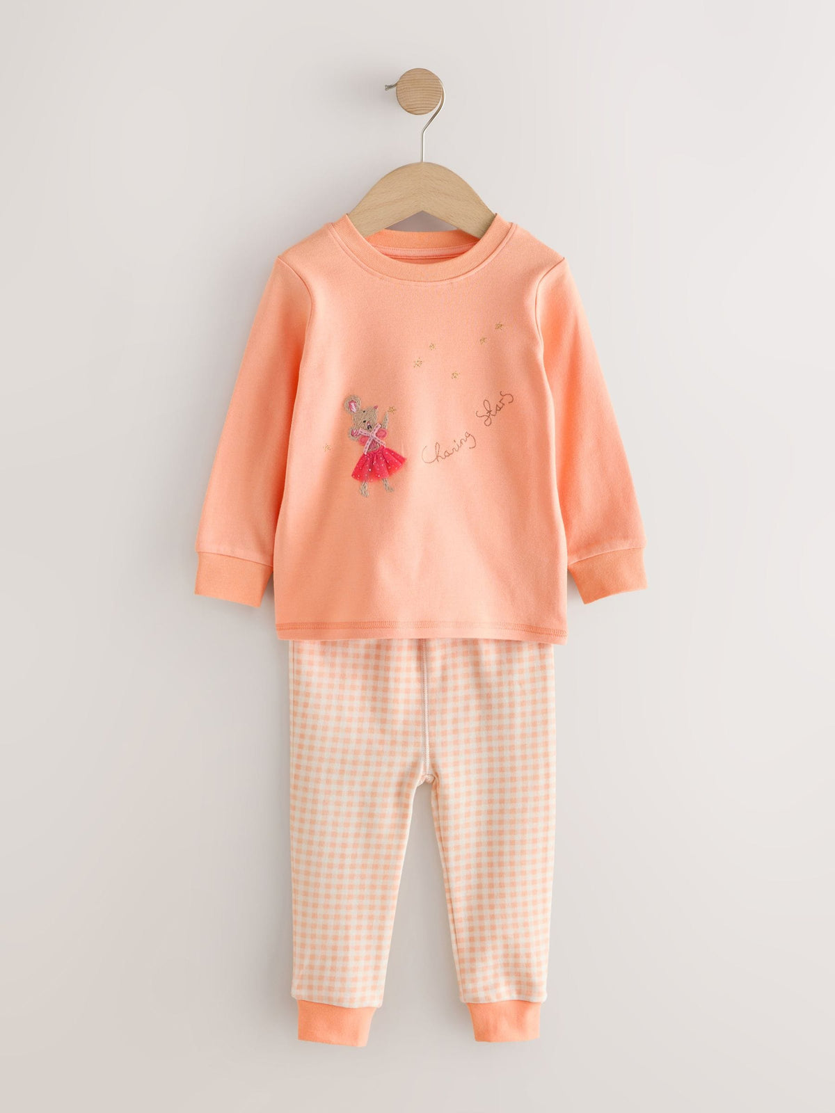 Ecru/Peach Snuggle Pyjamas 3 Pack (9mths-12yrs)