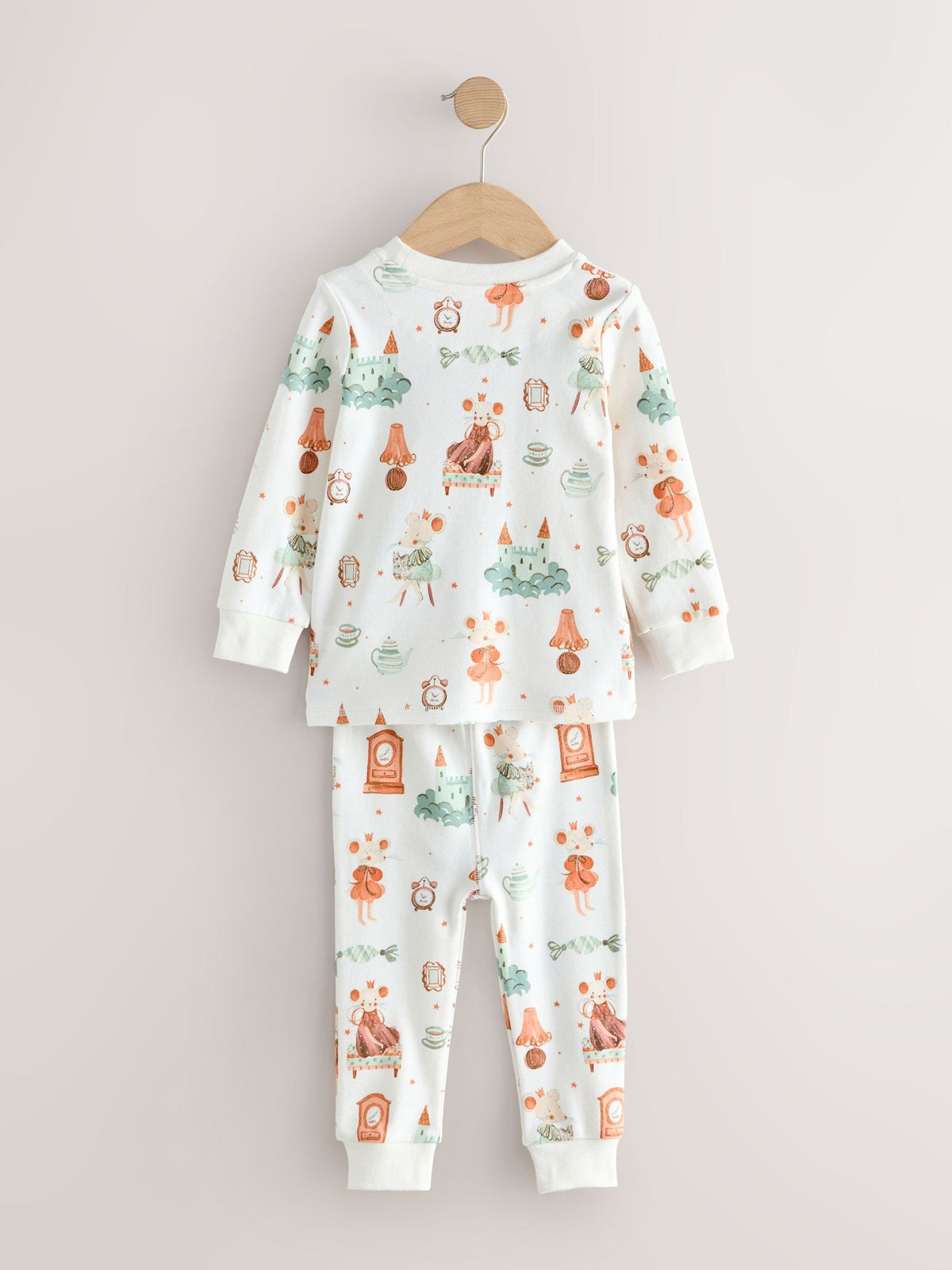 Ecru/Peach Snuggle Pyjamas 3 Pack (9mths-12yrs)
