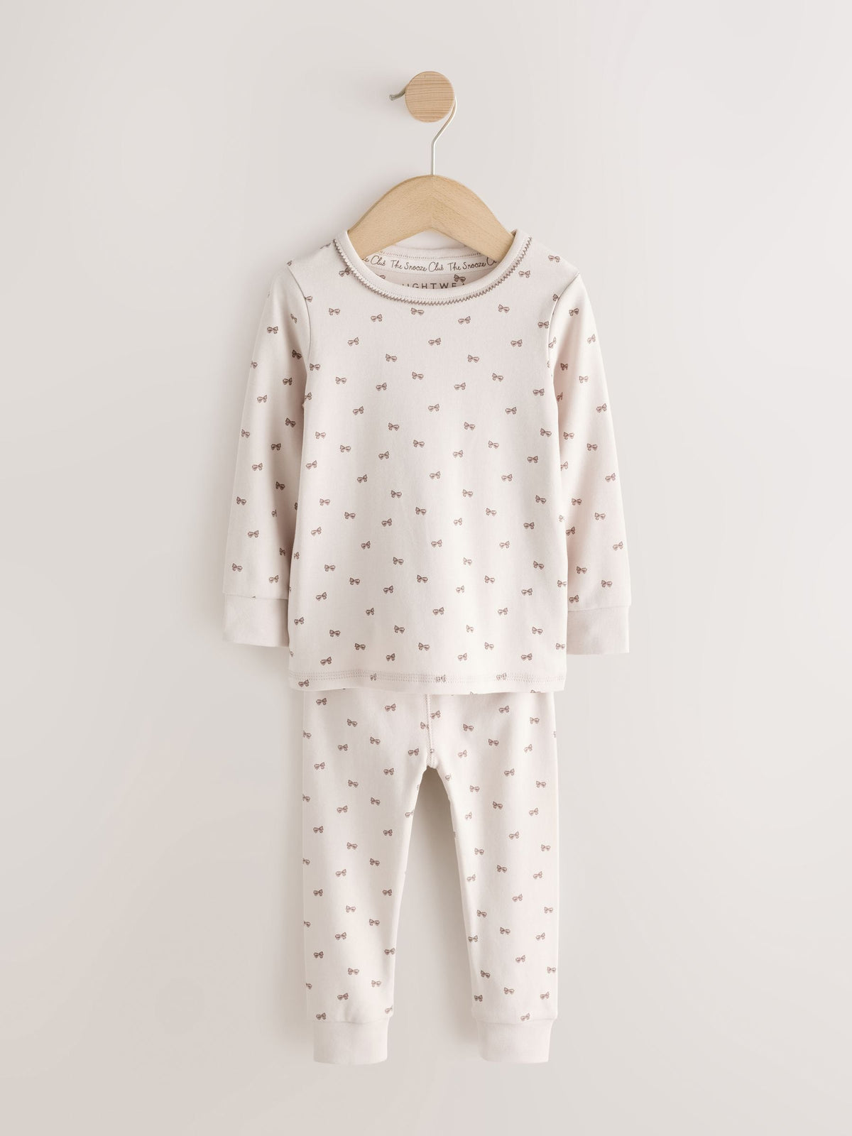 Neutral Bunny Print Snuggle Pyjamas 3 Pack (9mths-12yrs)