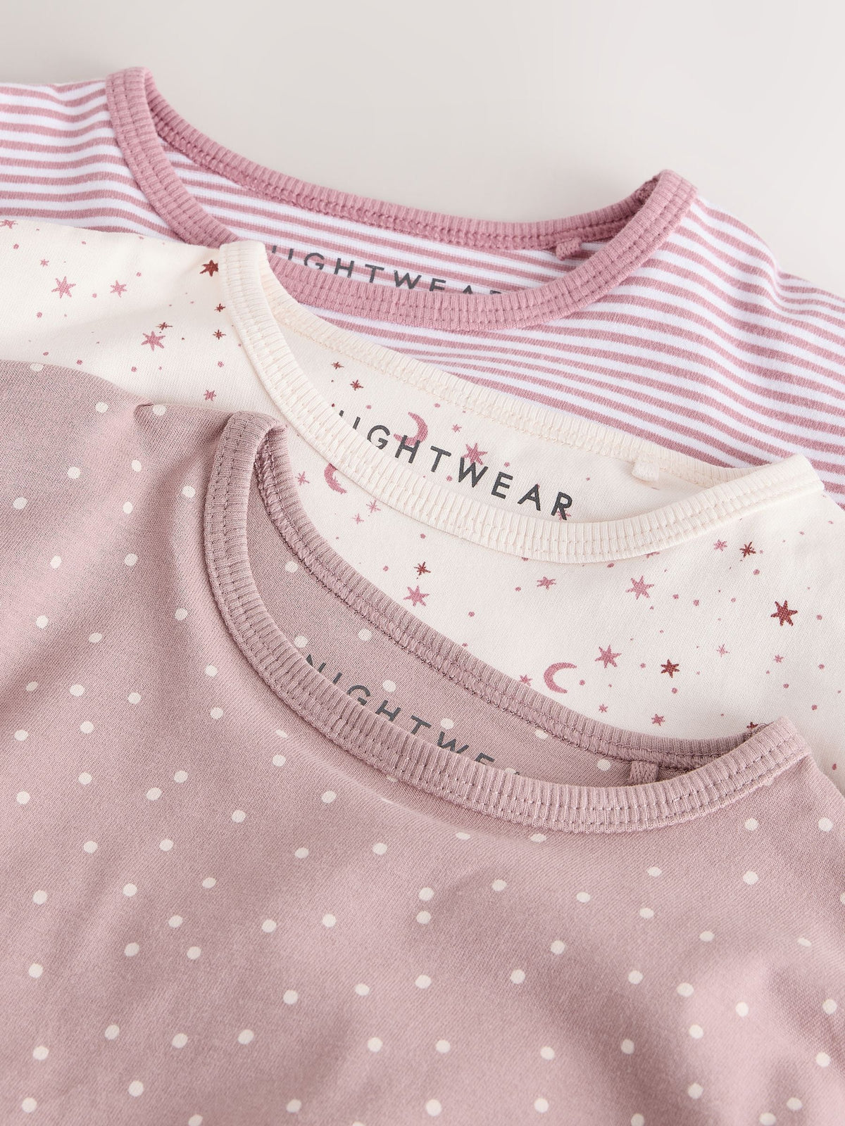 Pink Jogger Pyjamas 3 Pack (9mths-12yrs)