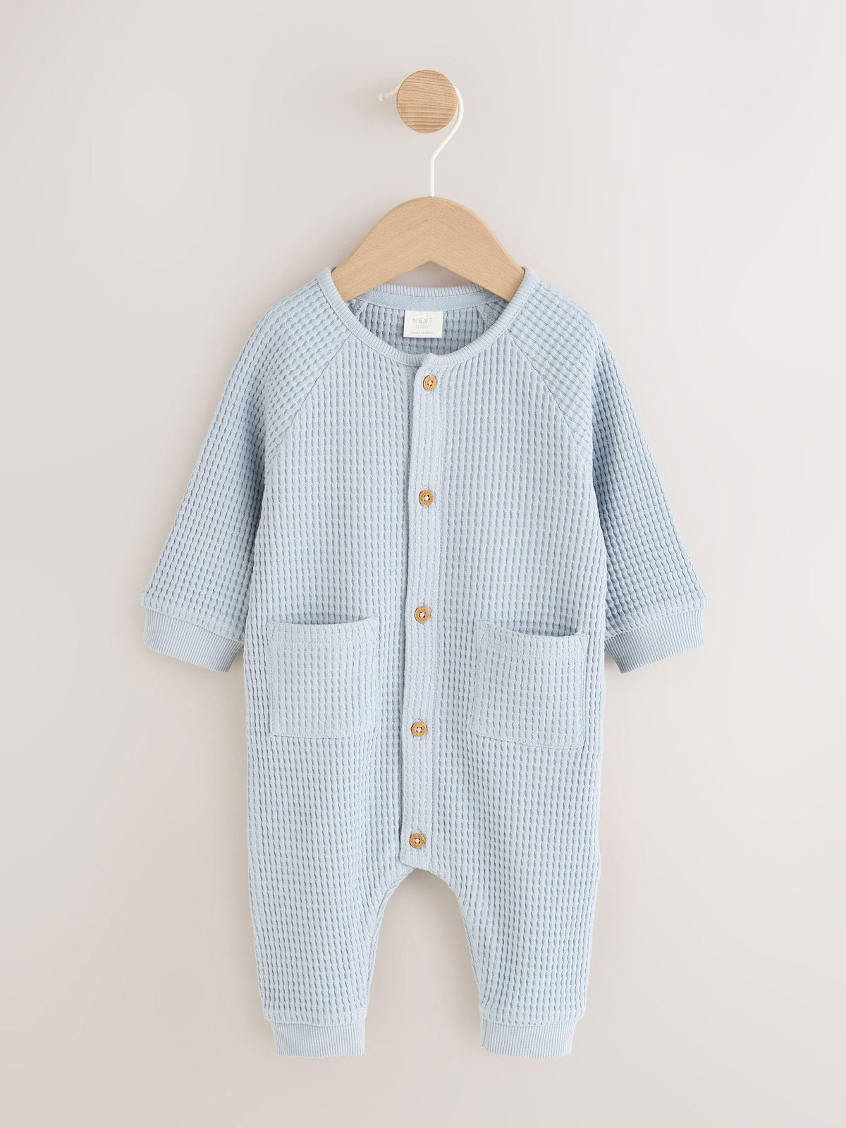 Blue Textured Baby Romper (0mths-3yrs)