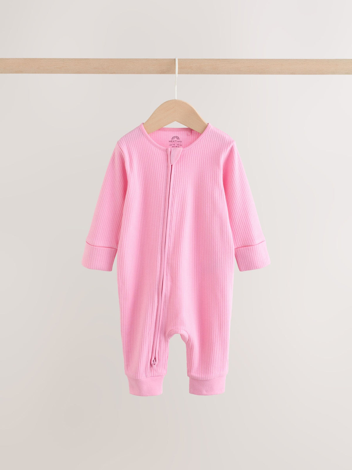 Pink Baby Sleepsuits 3 Pack (0mths-3yrs)