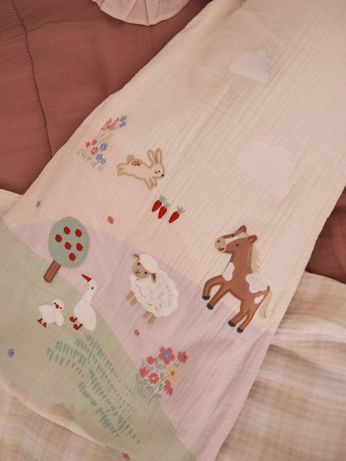 Pastel Farm 2.5 Tog Baby Sleep Bag