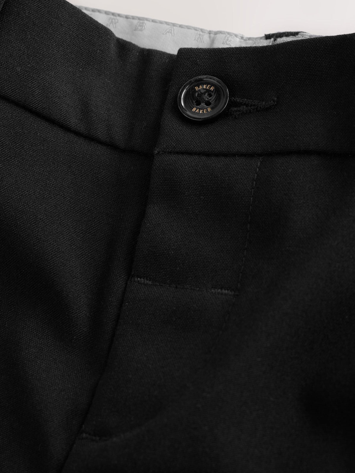 Baker by Ted Baker Black Waistcoat Shirt And Trousers Set