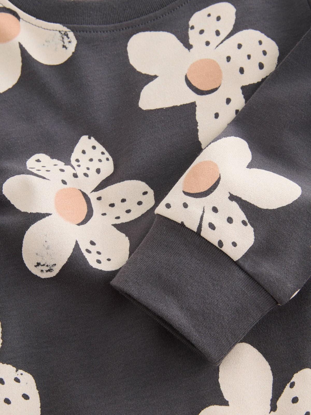 Monochrome Snuggle Pyjamas 3 Pack (9mths-12yrs)