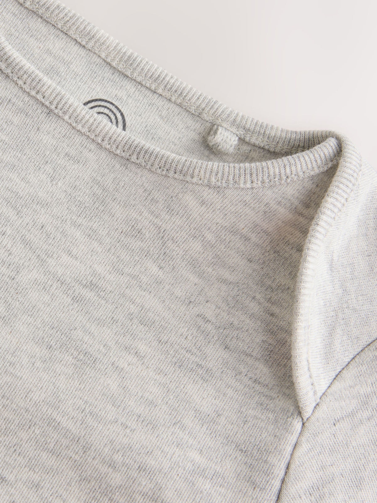 Grey/Blue/Neutral Long Sleeve Baby Bodysuits 5 Pack