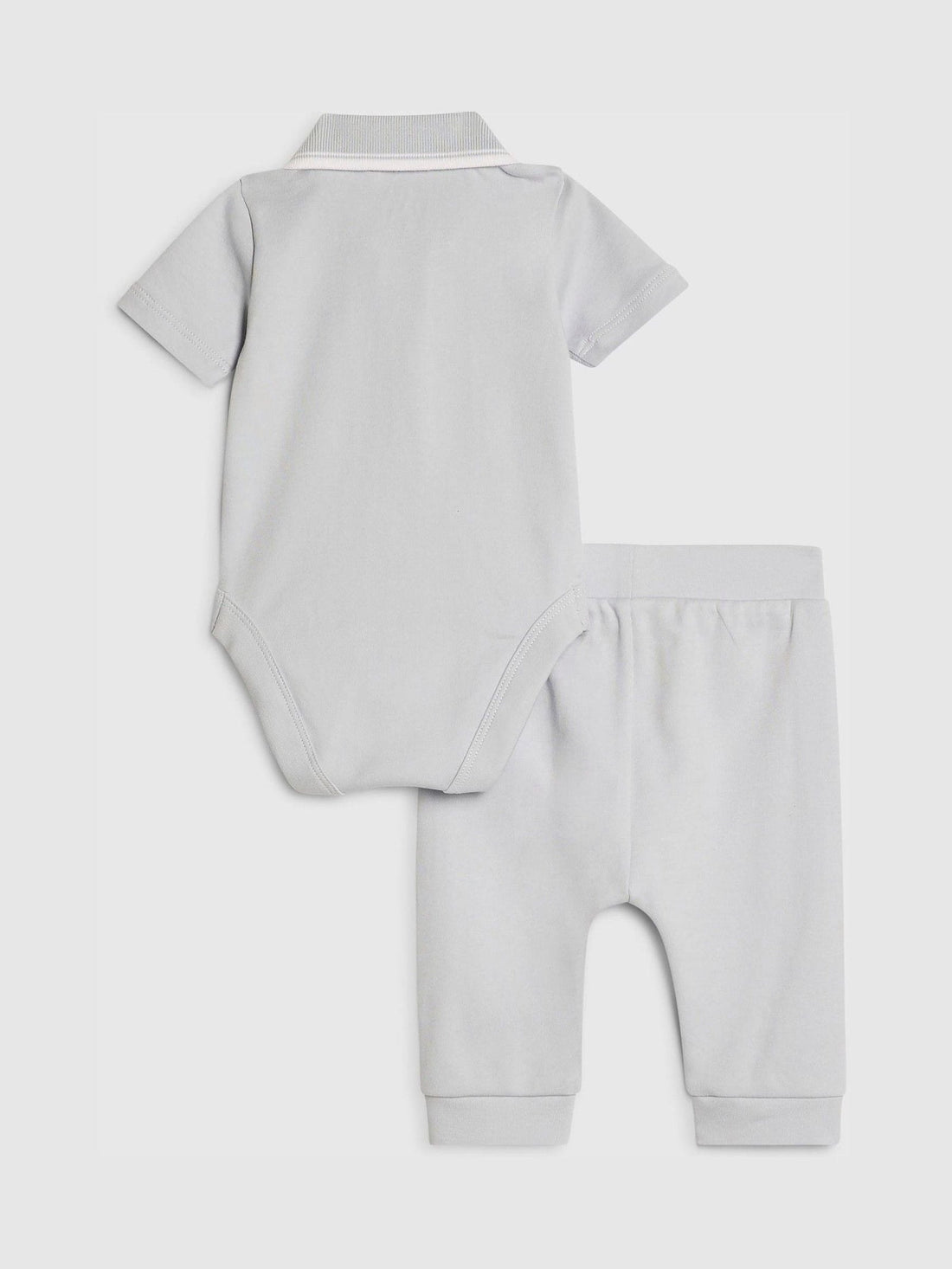 River Island Grey Zip Polo Tipped Bodysuit Set