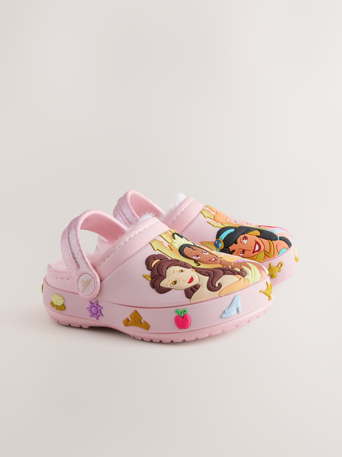 Pink Disney Princess Cosy Lined Slipper Clogs