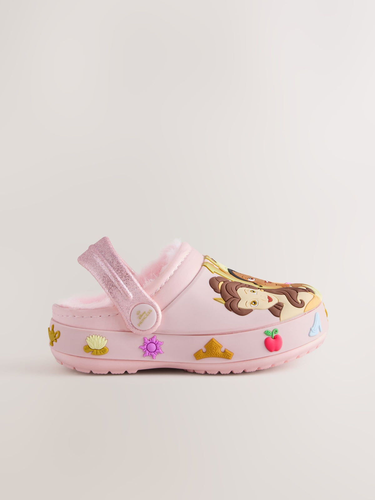 Pink Disney Princess Cosy Lined Slipper Clogs