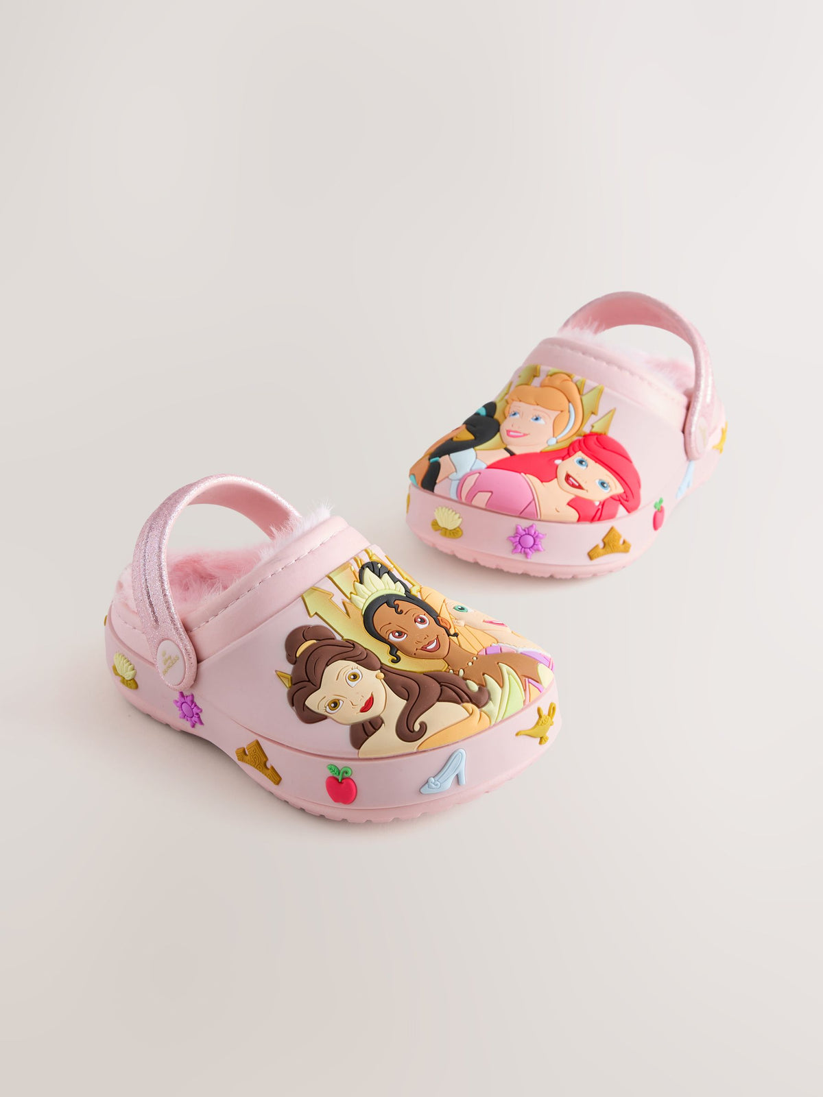 Pink Disney Princess Cosy Lined Slipper Clogs