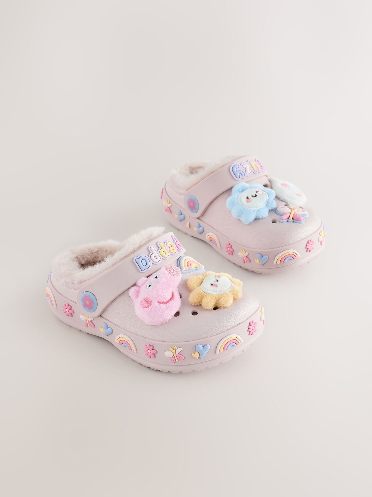 Pink Peppa Pig Cosy Lined Slipper Clogs