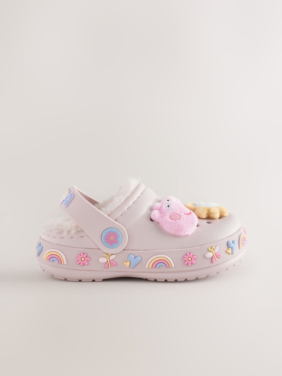 Pink Peppa Pig Cosy Lined Slipper Clogs