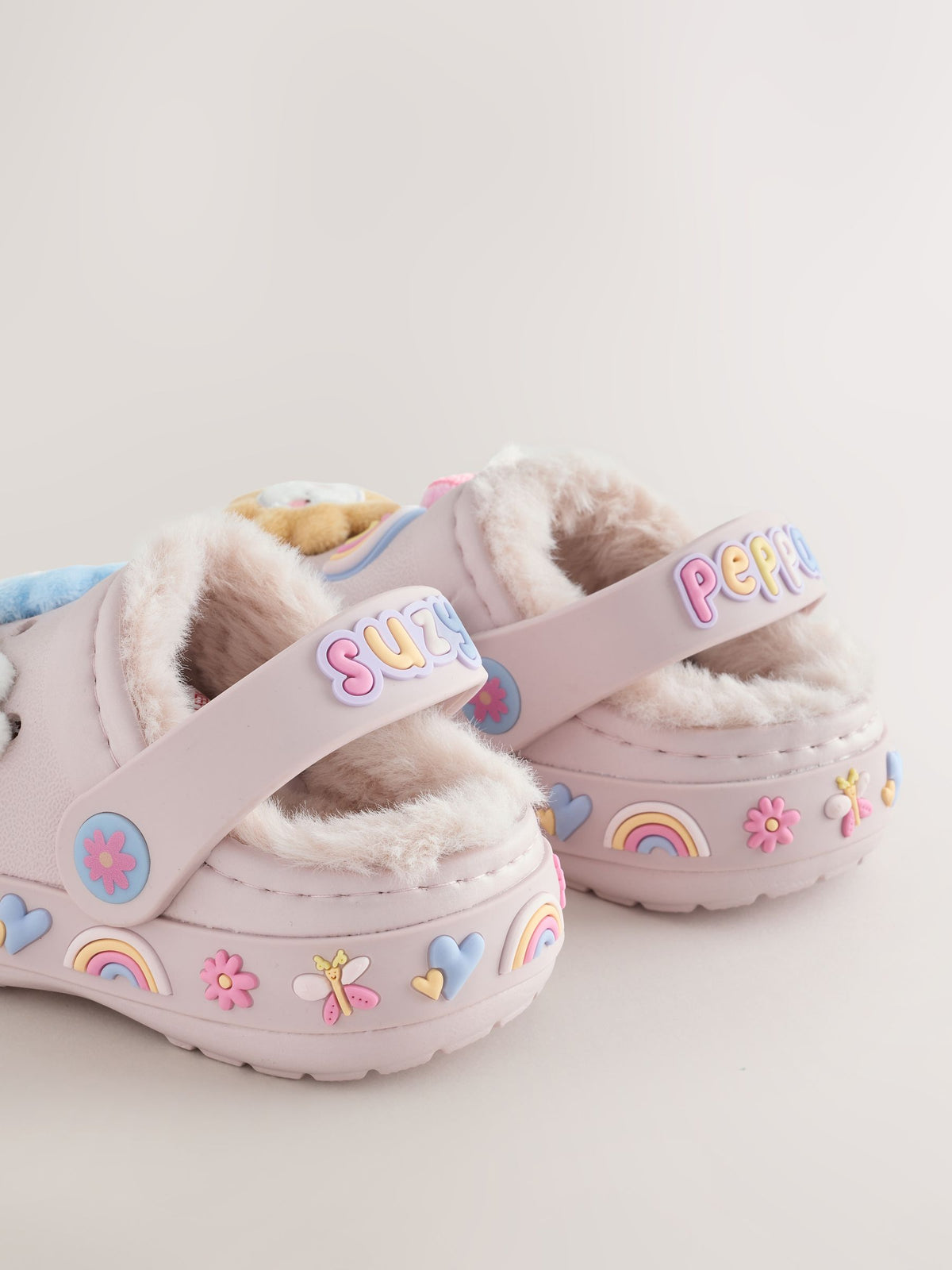 Pink Peppa Pig Cosy Lined Slipper Clogs