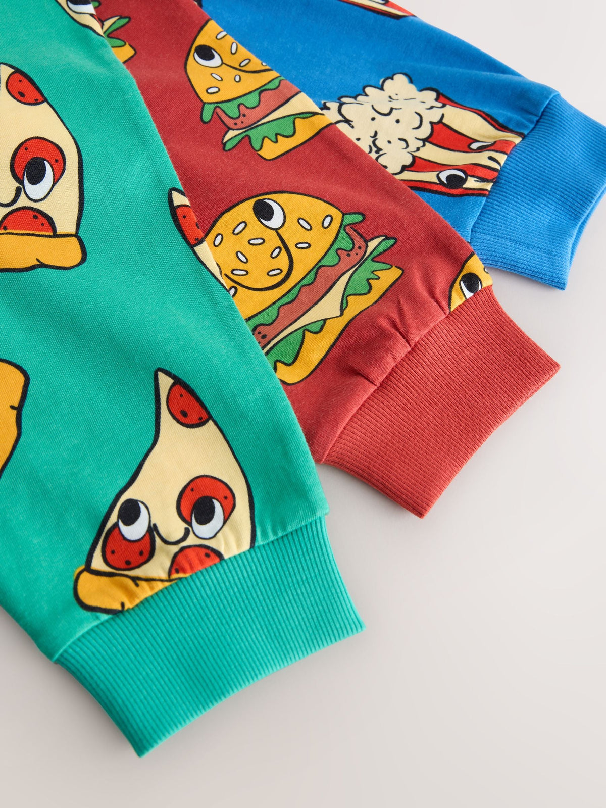 All Over Snacks Relaxed Snuggle Pyjamas 3 Pack (9mths-10yrs)