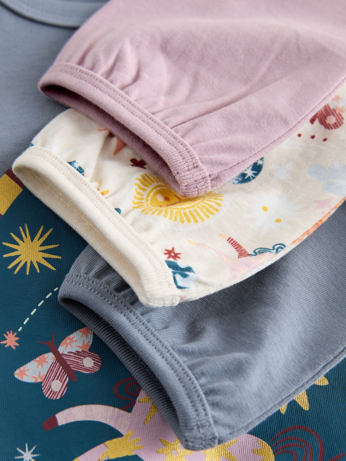 Multicoloured Wide Leg Pyjamas 3 Pack (9mths-10yrs)