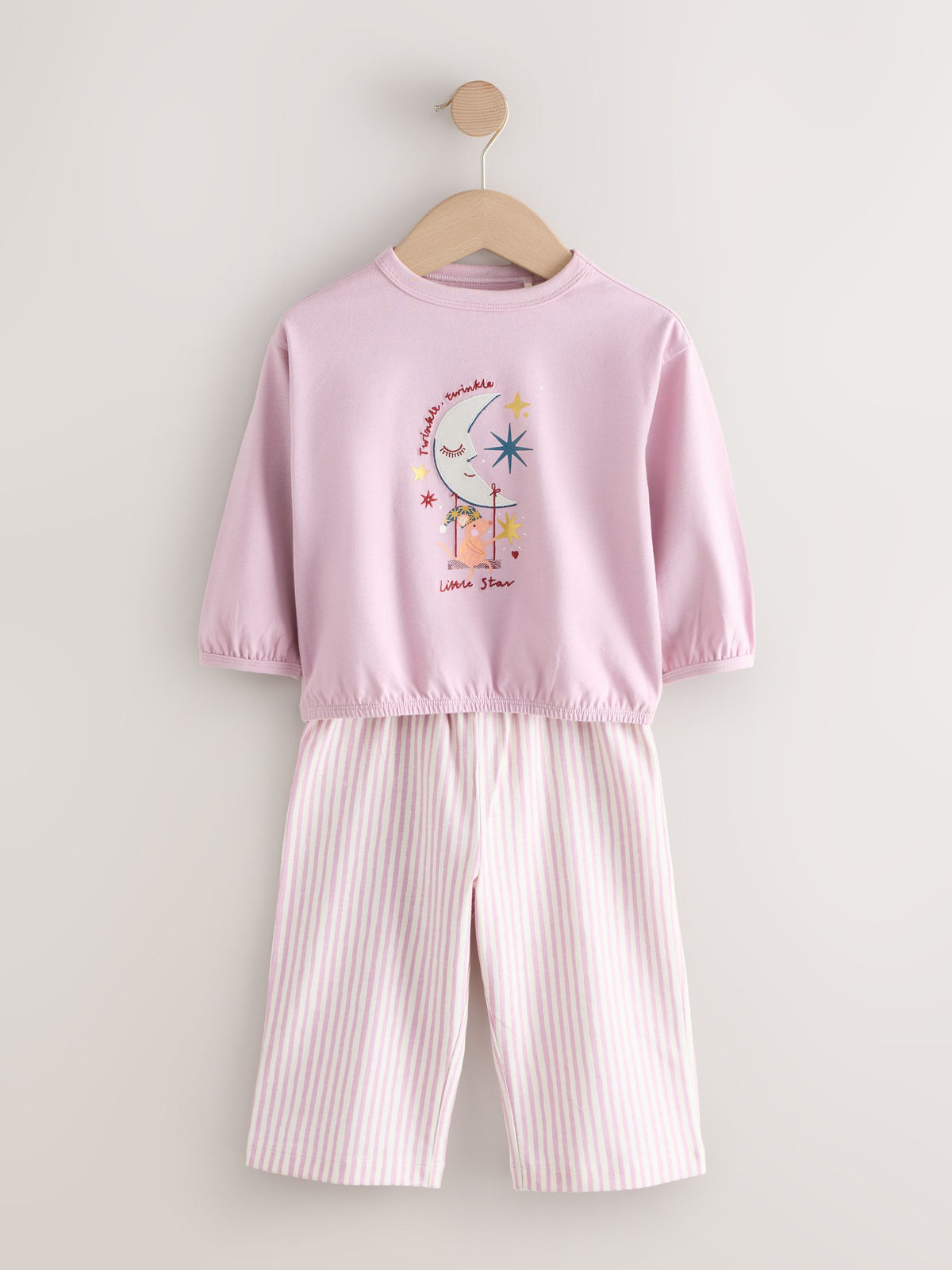 Multicoloured Wide Leg Pyjamas 3 Pack (9mths-10yrs)